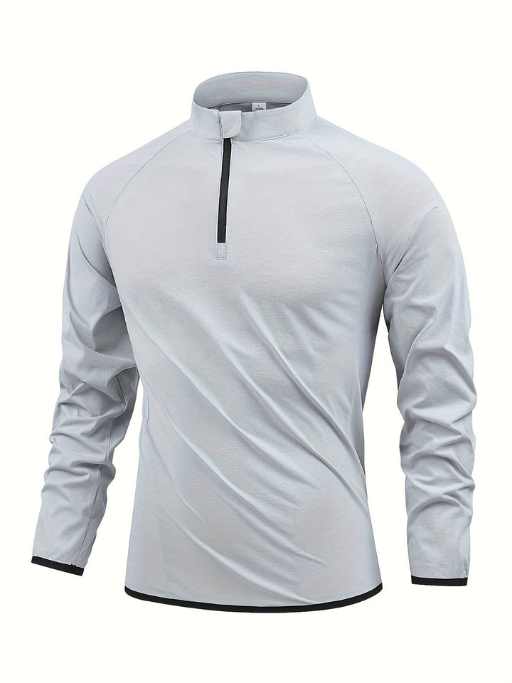 Herren Tops | Slimfit | Lange Ärmel | Halbreißverschluss