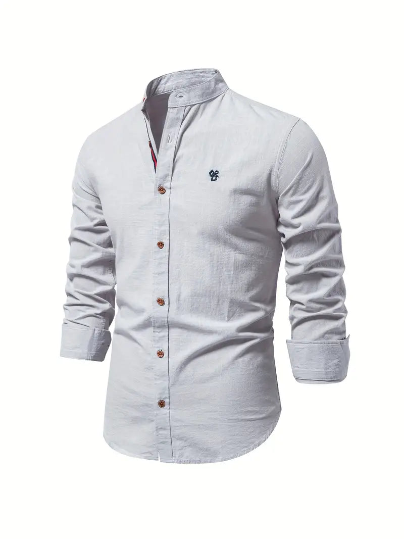 Herren Shirt | Slimfit | Mit Knopfleiste | Business Alltag Frühling