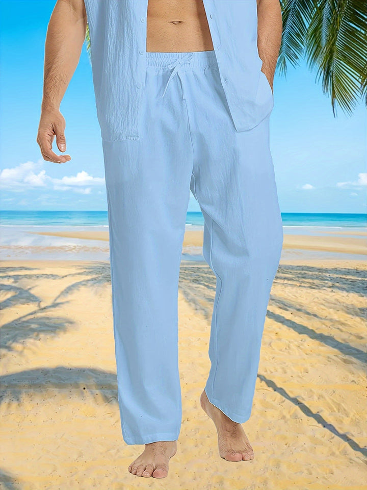 Herren Hose | Weite Passform | Kordelzug Bund | Sommer