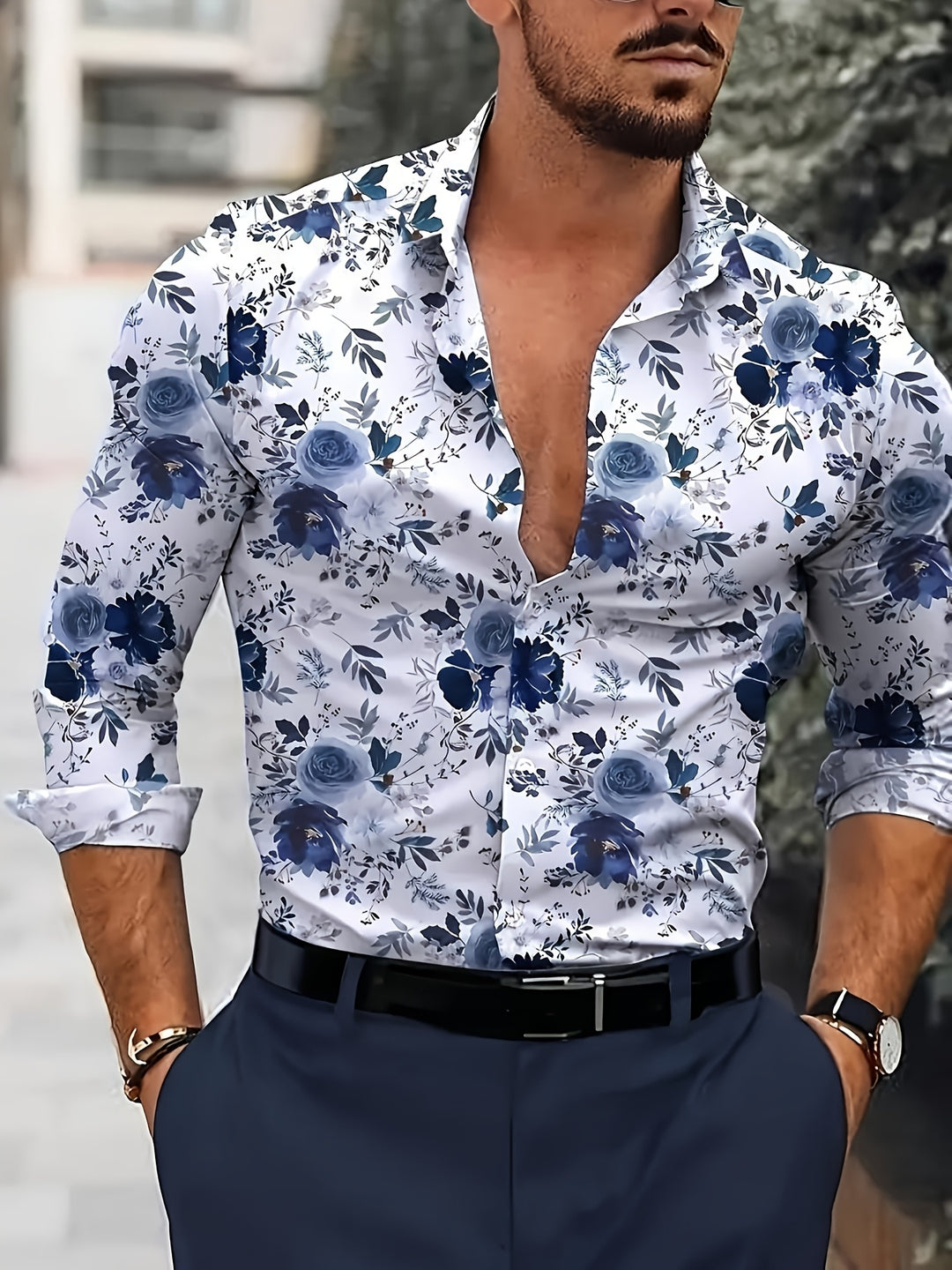 Herren Hemd | Slimfit Elegant | Lange Ärmel | Sommer