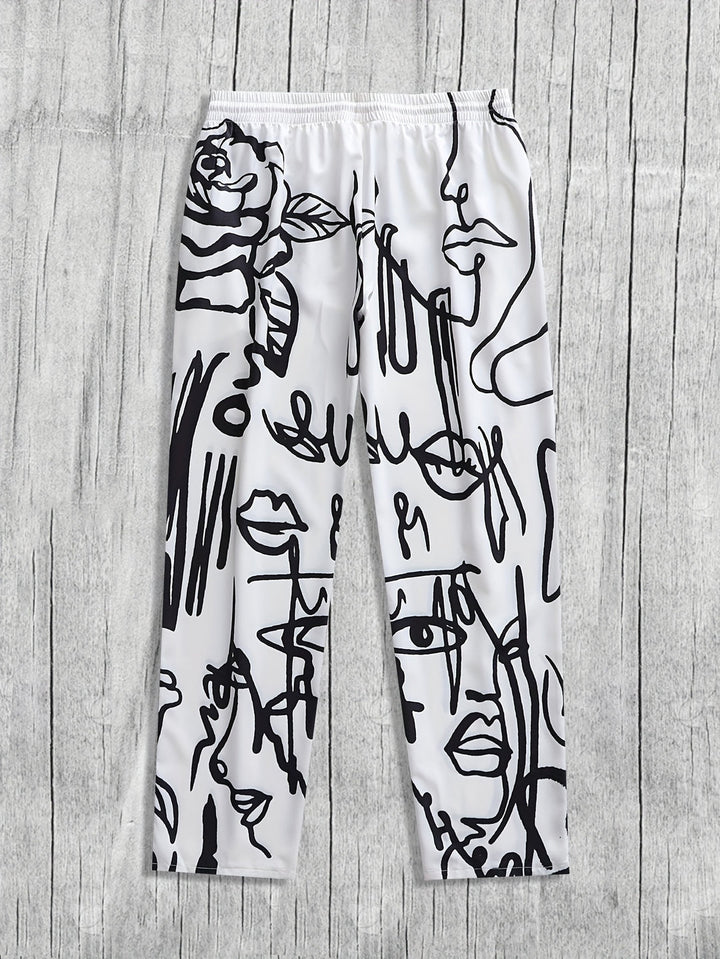Herren Hose | Wijde pijpen | Schlupfmodell | Sommer