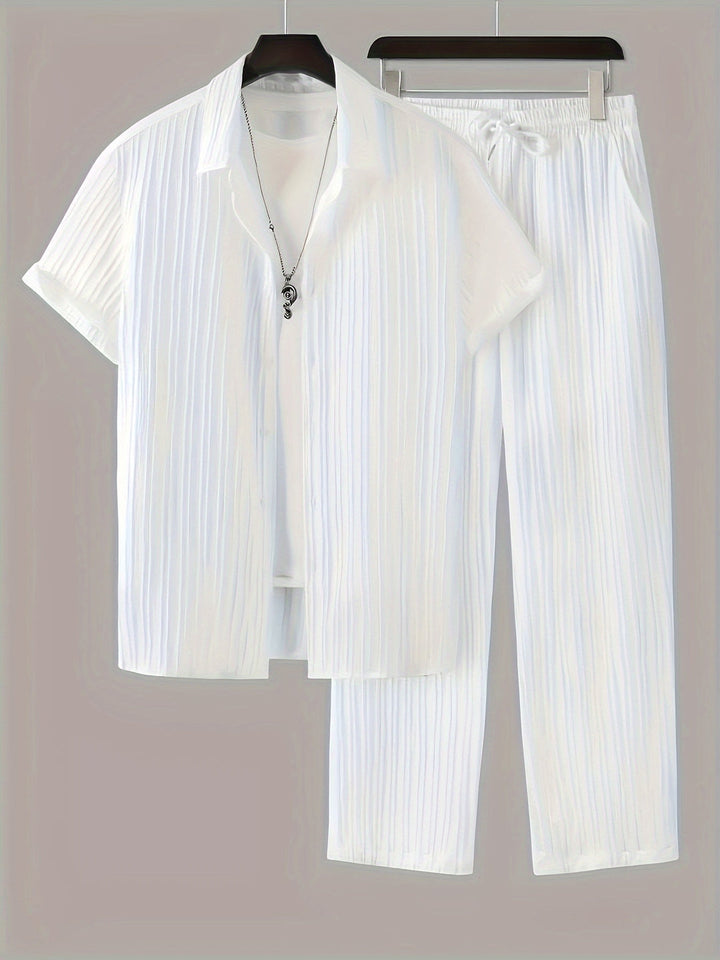 Herren Set | Straight | Mit Kragen &amp; Kordel | Sommer