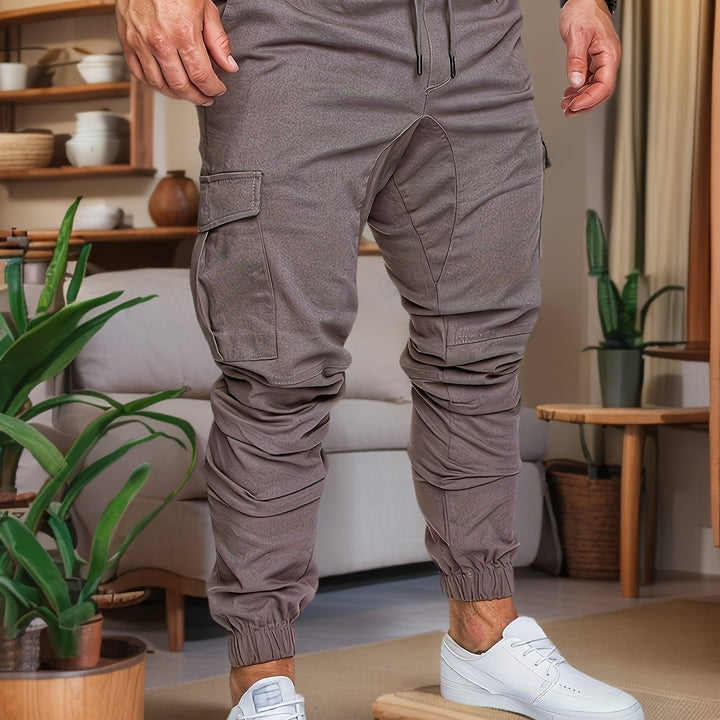 Herren Jogginghose | Cargo Stil | Schmale Passform | Sommer