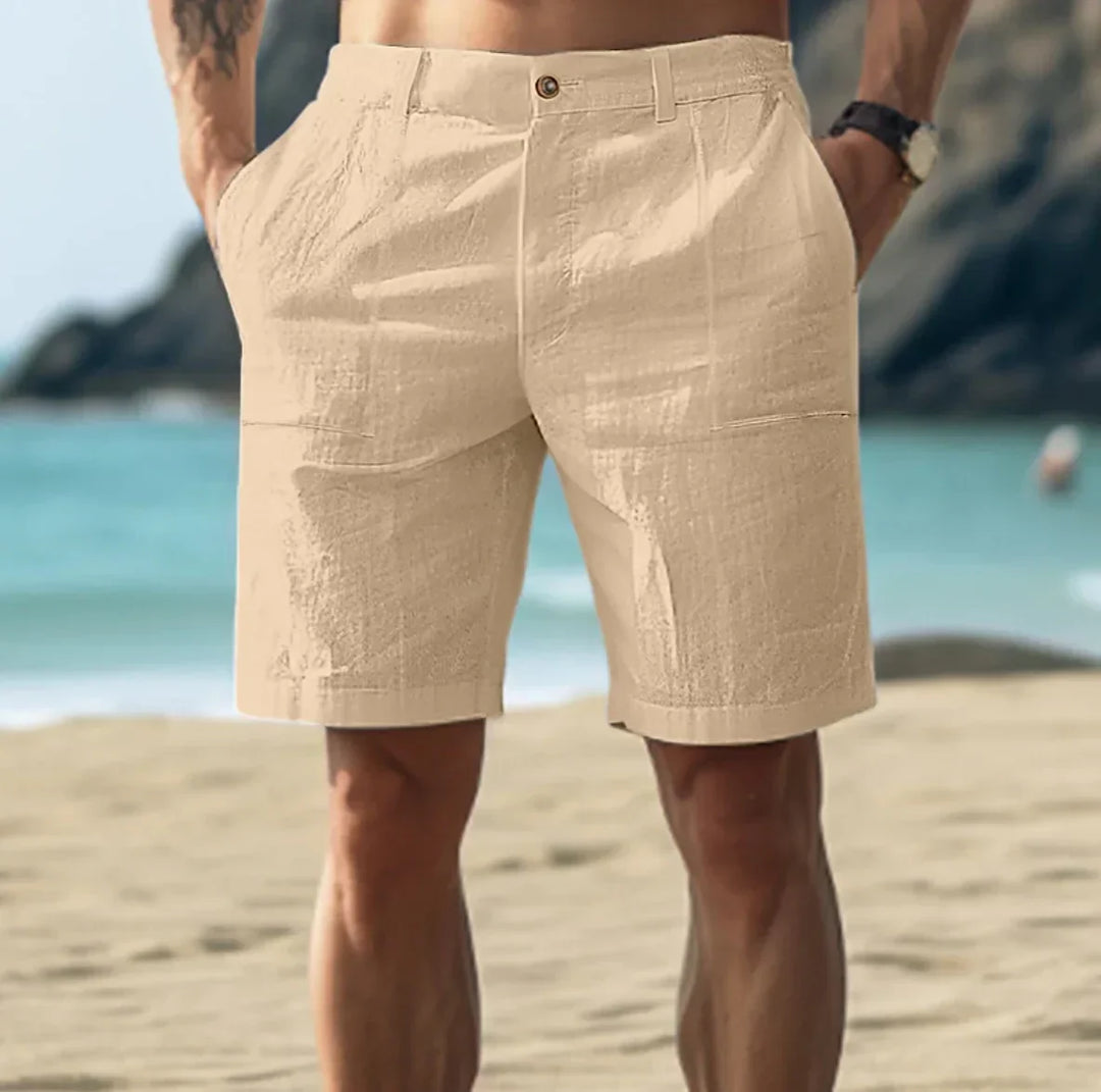 Herren Shorts | Straight | Mit Knopf | Sommer