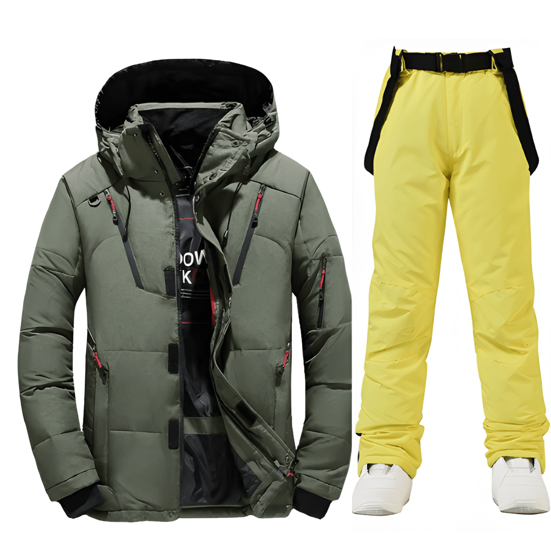 Herren Skijacke | Warmes Ski Set | Winterjacke Herren