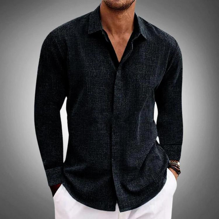 Herren Hemd | Straight | Lange Ärmel | Sommer