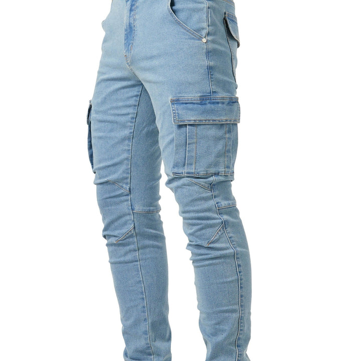 Herren Jeans | Slim Fit | Cargo Taschen | Sommer