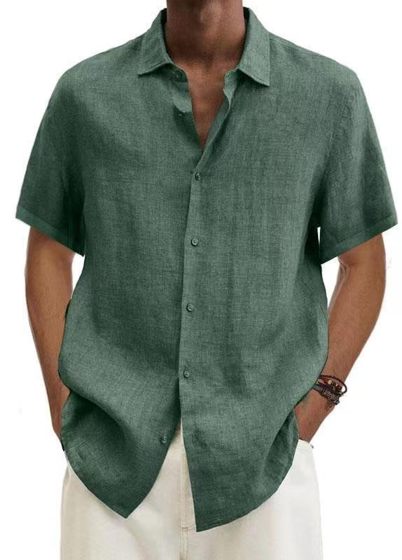 Herren Shirt | Oversized | Mit Knopfleiste | Sommer Linen