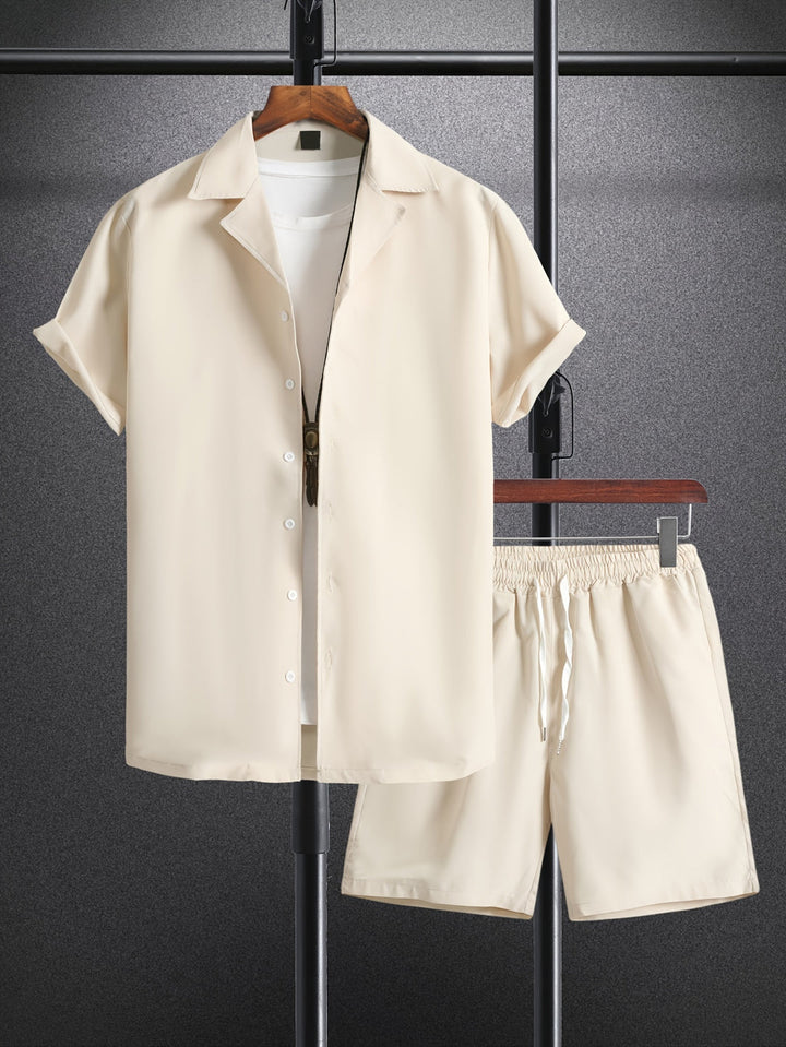 Herren Set | Straight Clean | Mit Knopfleiste | Sommer Airy