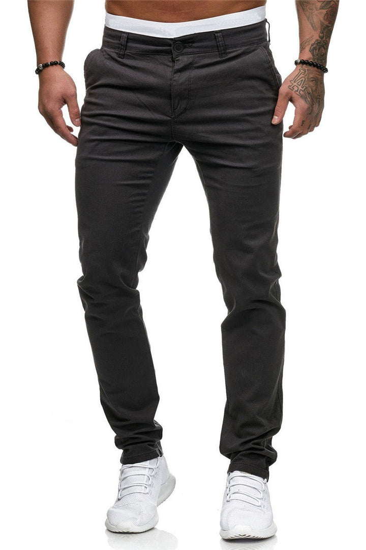 Herren Hose | Tapered | Mit Knopfverschluss | Sommer