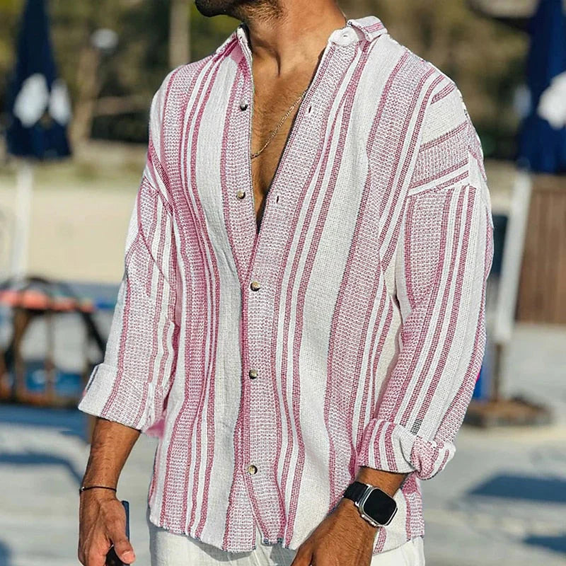 Herren Hemd | Oversized | Mit Knopfleiste | Sommer Coast