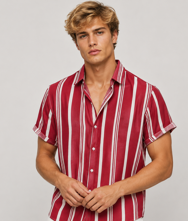 Herren Shirt | Vertikale Streifen | Zeitloser Stil | Sommer