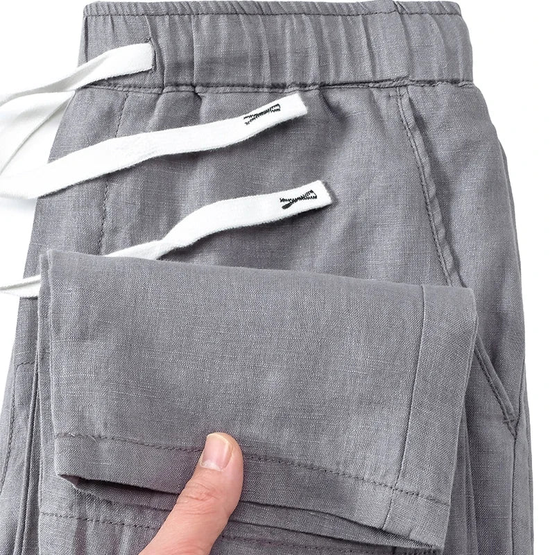 Herren Hose | Tapered Bund | Mit Kordelzug | Sommer