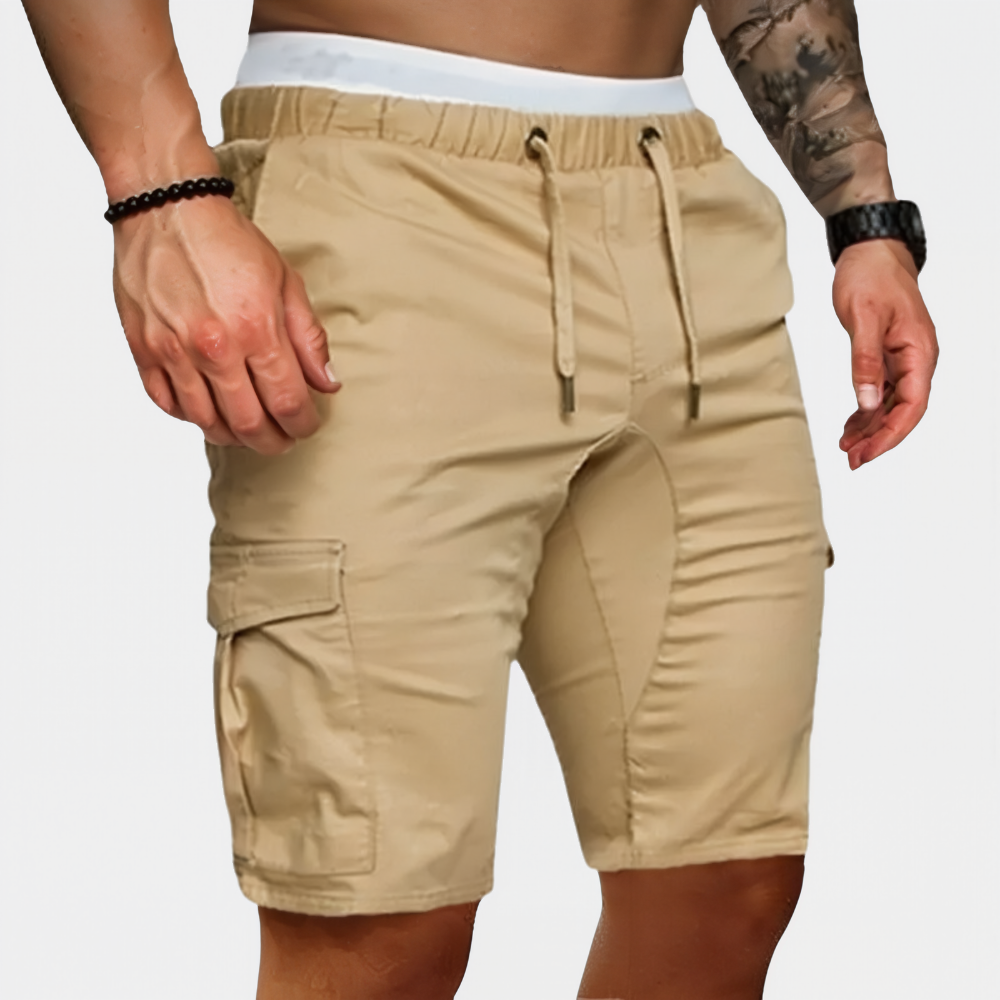 Herren Cargo Shorts | Straight | Mit Kordelzug | Sommer