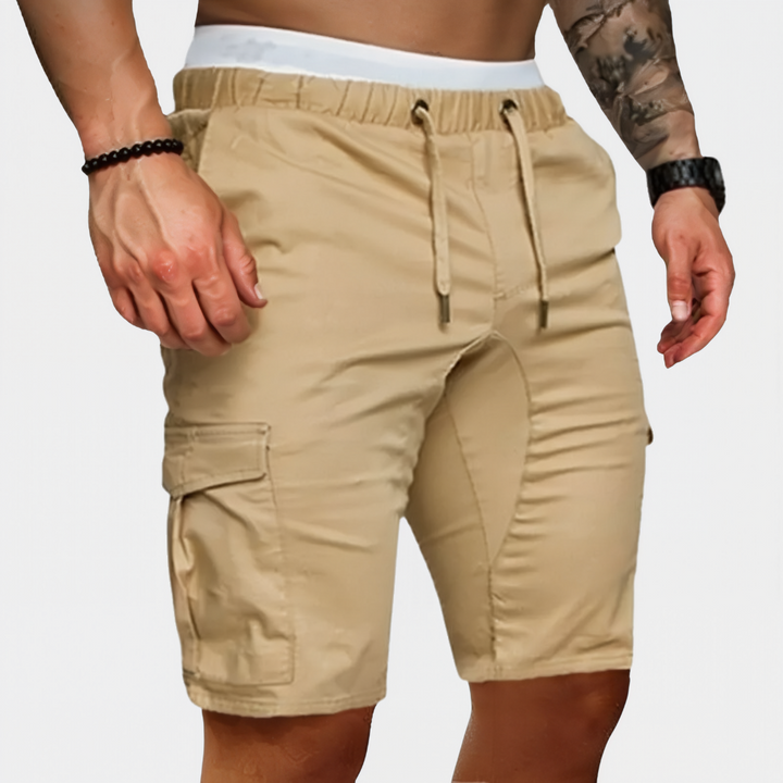 Herren Cargo Shorts | Straight | Mit Kordelzug | Sommer