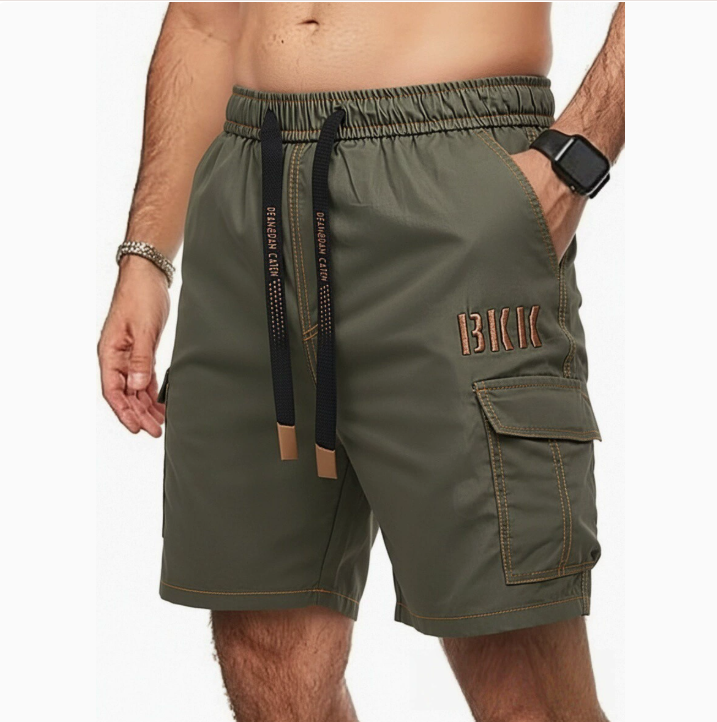 Herren Shorts | Cargo | Elastischer Bund | Sommer