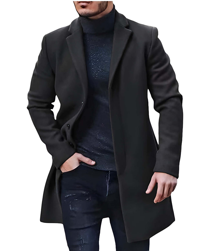 Winterjacke Herren | Klassischer Mantel Look | Jacke Herren Lang