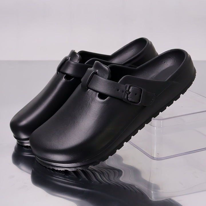 Herren Clogs | Elegant | Schnalle | Sommer
