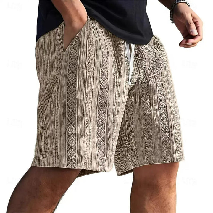 Herren Shorts | Gerader Schnitt | Strukturmuster | Sommer