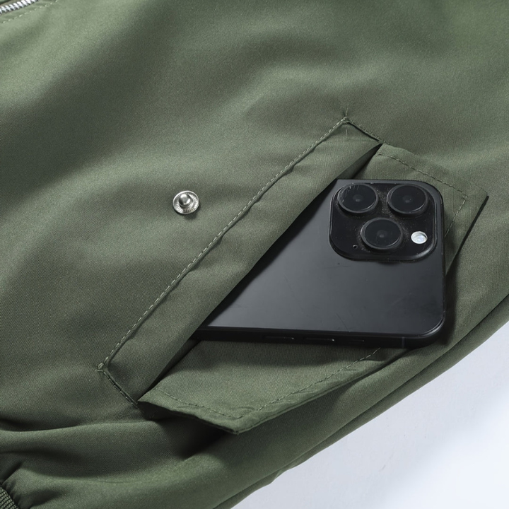 Winterjacke Herren | Leicht & Stilvoll | Mit Reverskragen & Reißverschluss