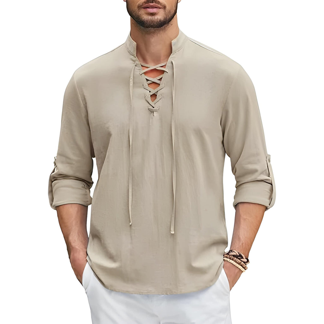 Herren Top | Straight | Mit Schnürung | Sommer