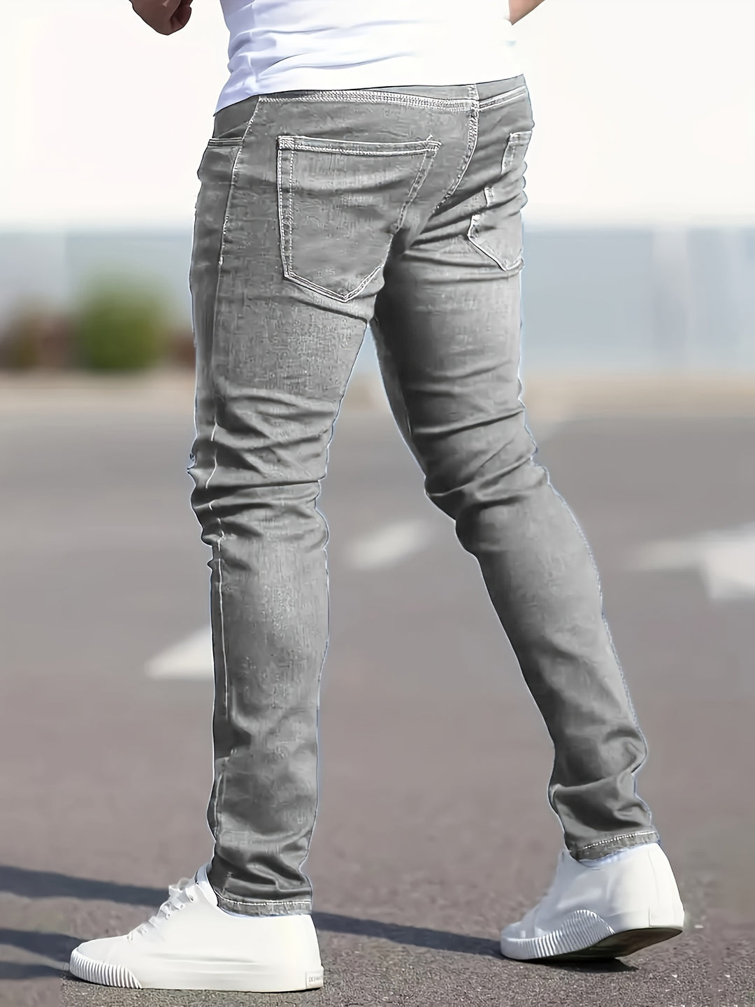 Herren Jeans | Slimfit | Mit Knopfverschluss | Sommer