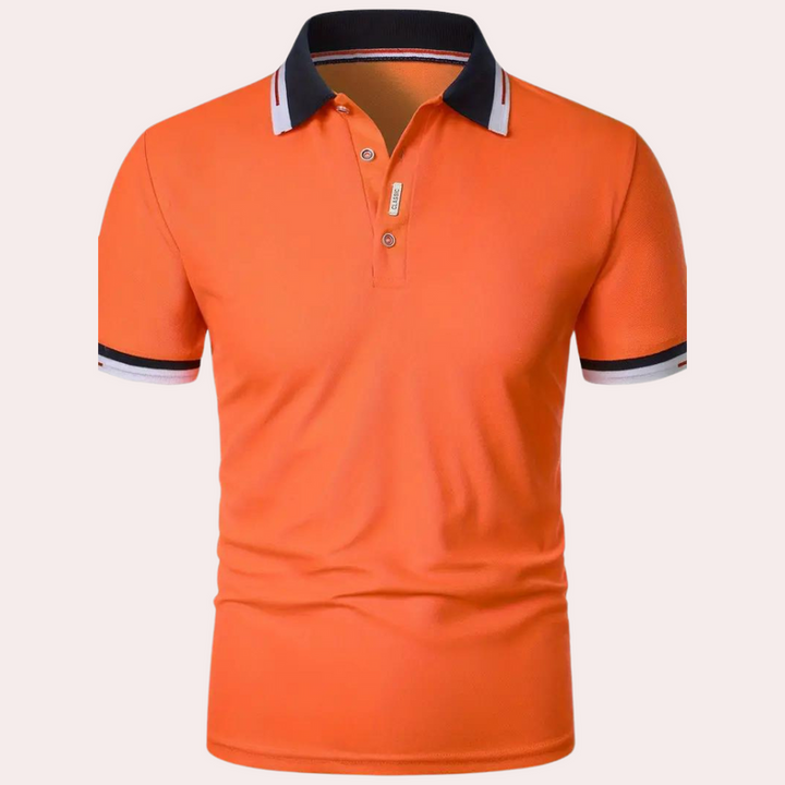 Herren Polohemd | Schmale Passform | Mit Knopfleiste | Sommer