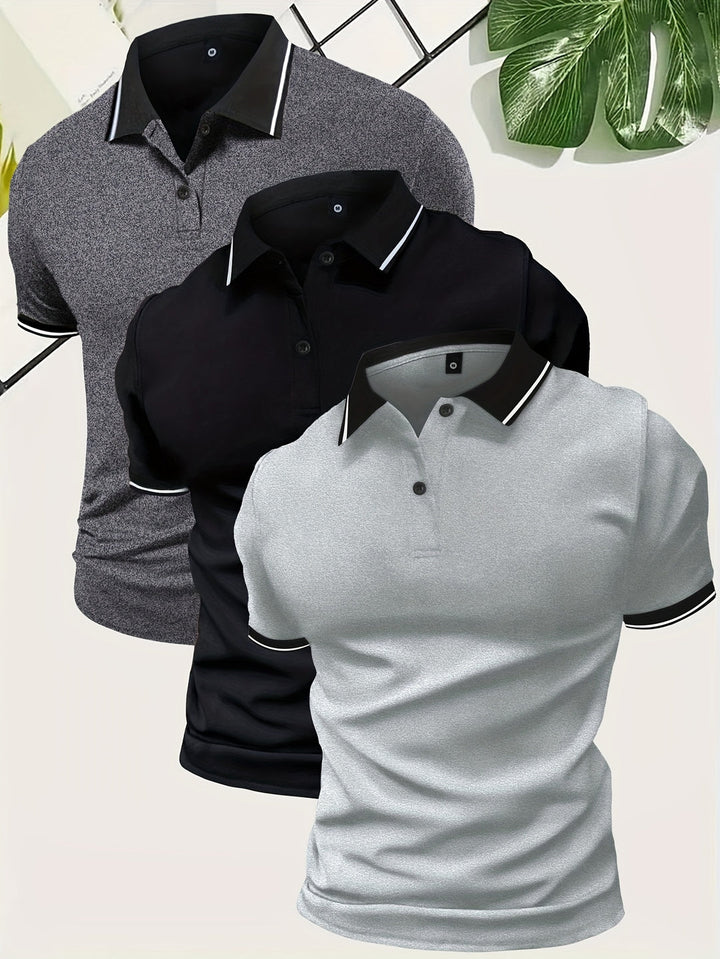 Herren Poloshirt | Slimfit | Contrast Design | Sommer