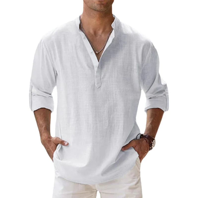 Herren Hemd | Straight | Mit Knöpfen | Sommer