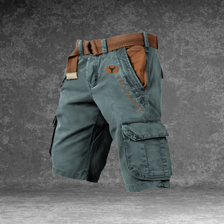 Herren Cargo Shorts | Gerade Passform | Mit Gürtel | Sommer