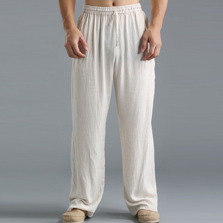 Herren Hose | Straight Relax | Elastischer Bund | Sommer