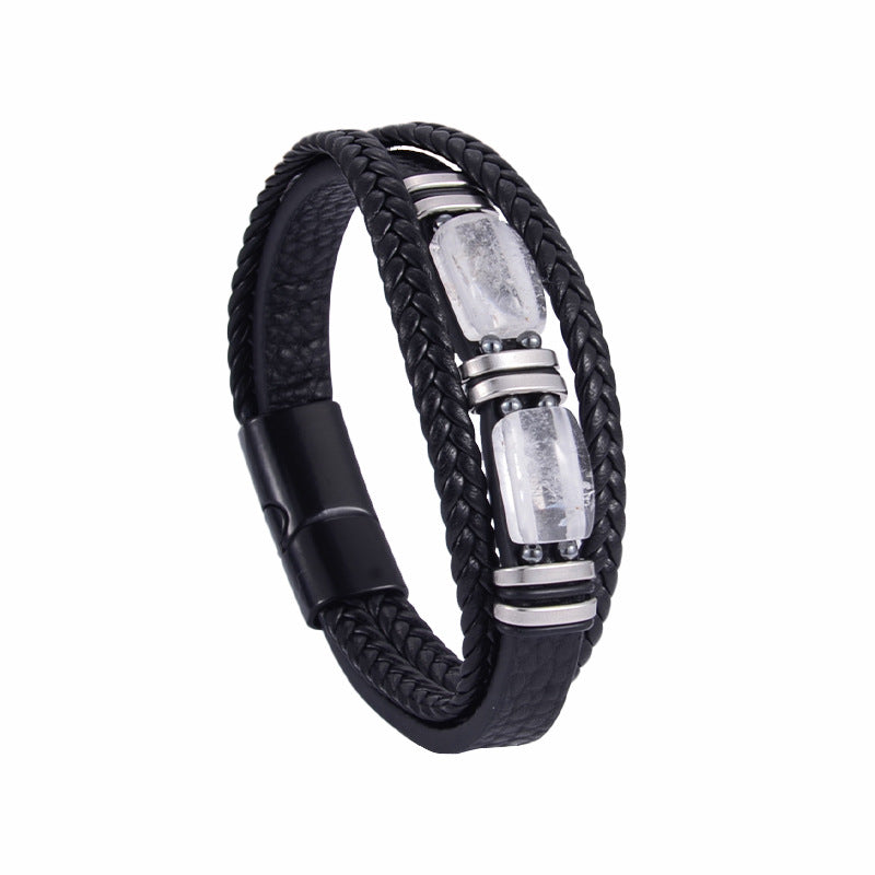 Herren Armband | Geflochten | Struktur Design | Mit Verschluss