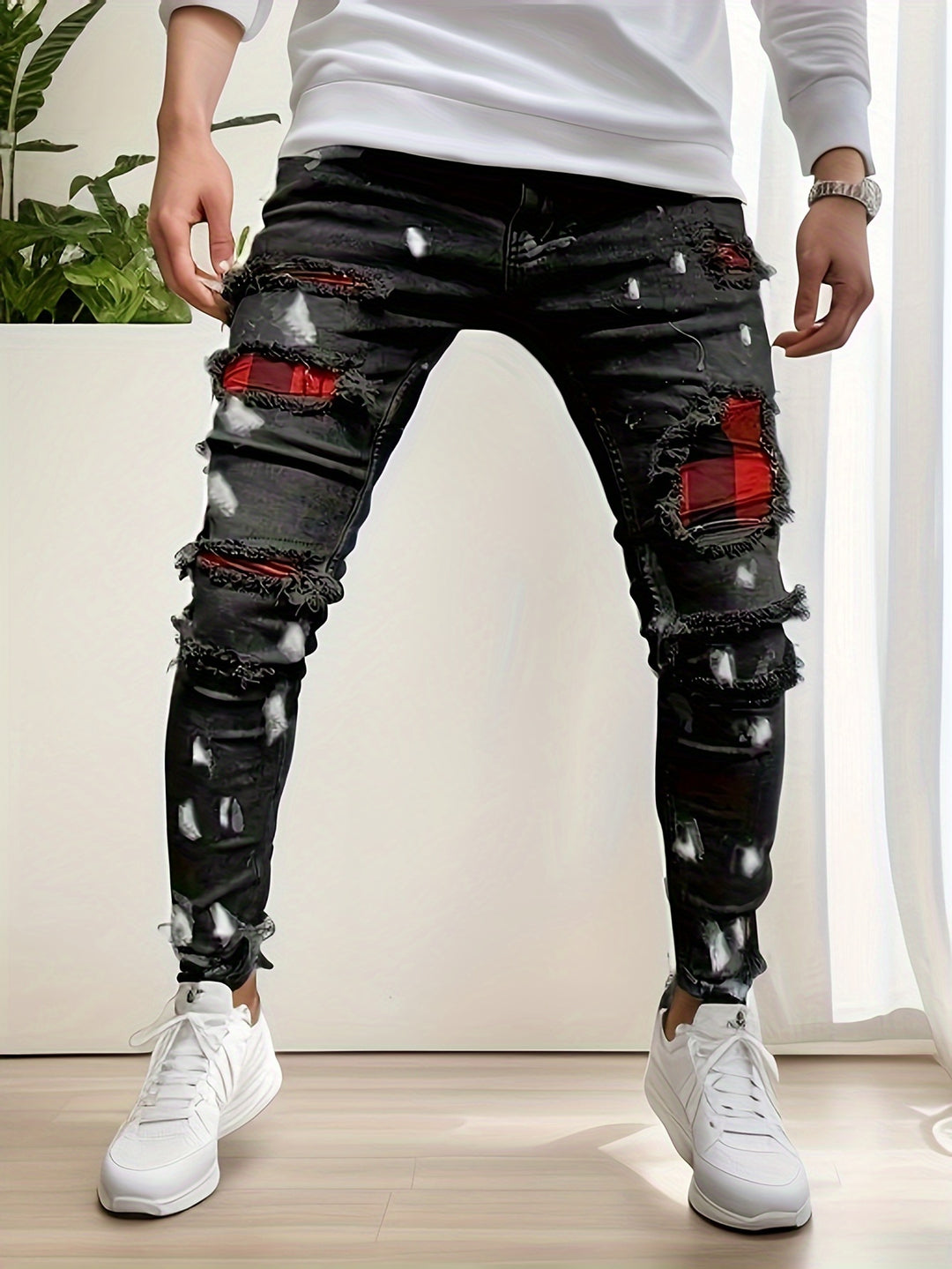 Herren Jeans | Slimfit | Mit Knopfverschluss | Sommer