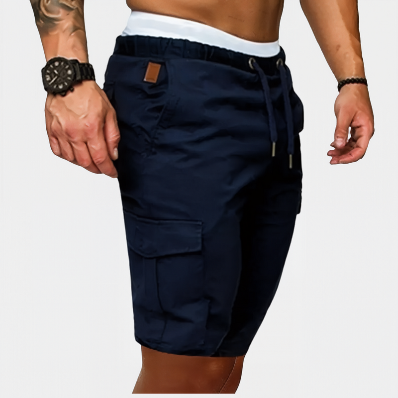 Herren Cargo Shorts | Straight | Mit Kordelzug | Sommer