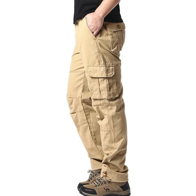 Herren Cargo Hose | Straight Stil | Mit Taschen | Outdoor Sommer