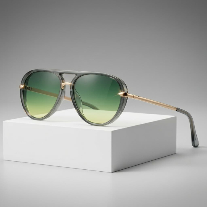 Herren Sonnenbrille | Retro | Metallbügel | Sommer