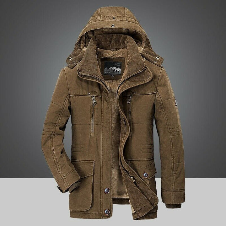 Herren Winterjacke | Warmer Parka | Fleecegefütterte Übergangsjacke