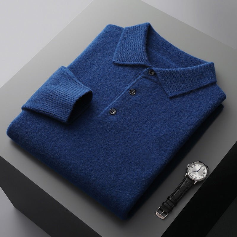 Pullover Herren | Klassischer Polo Look | Eleganter Herren Pulli