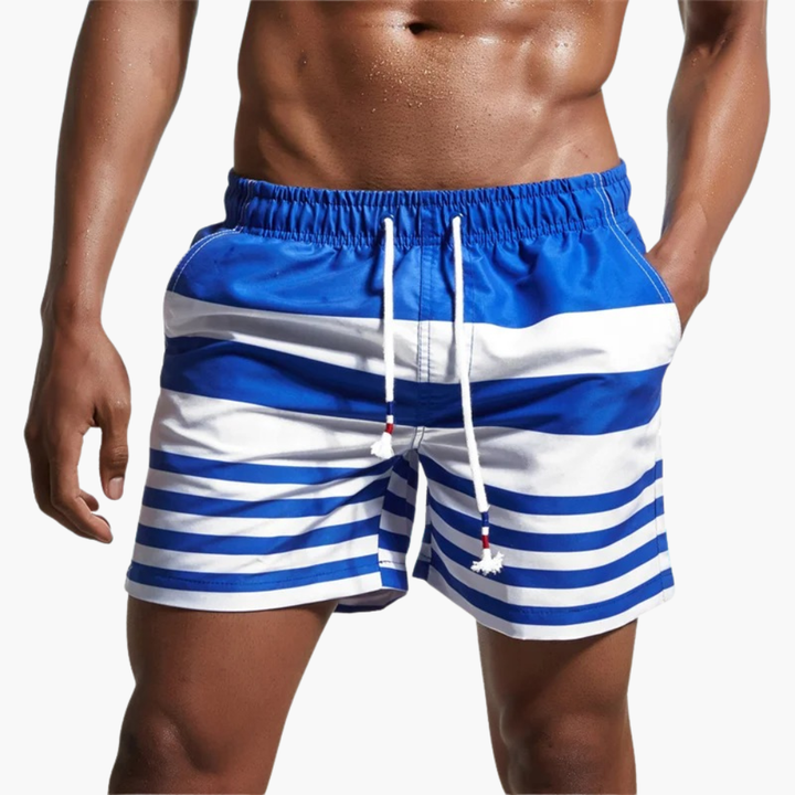 Herren Badeshorts | Straight | Mit Kordelzug | Sommer