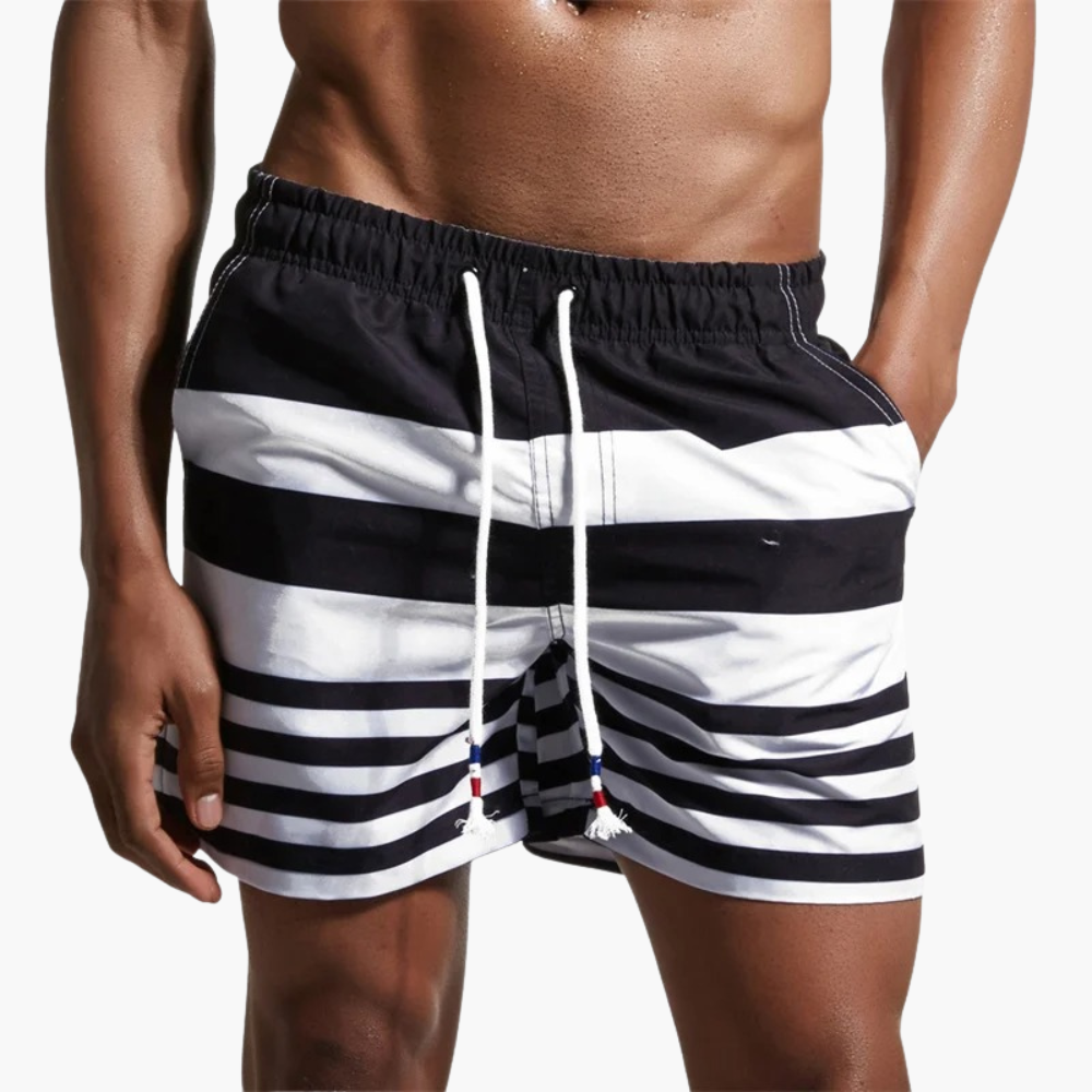 Herren Badeshorts | Straight | Mit Kordelzug | Sommer
