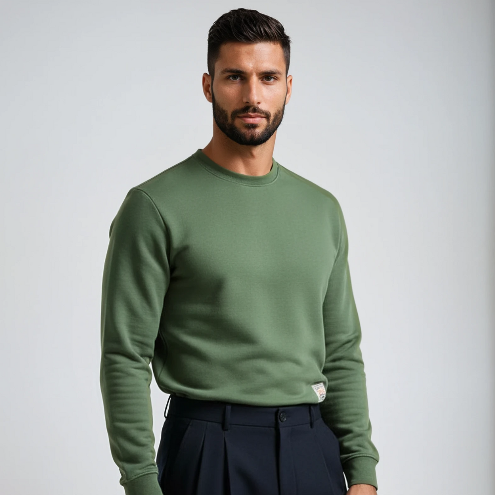 Herren Pullover | Straight Minimalistisch | Lange Ärmel | Frühling