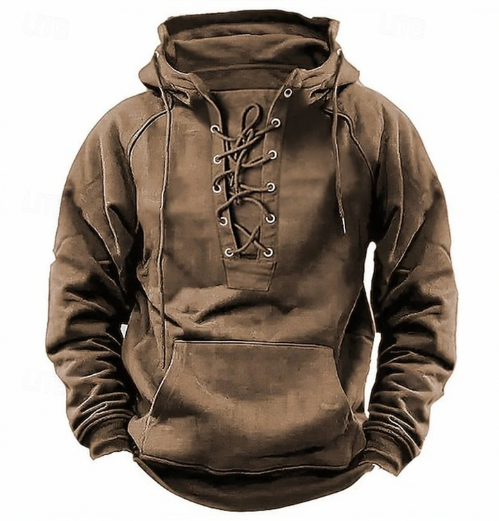 Herren Hoodie | Oversized | Mit Schnürung | Schnürung