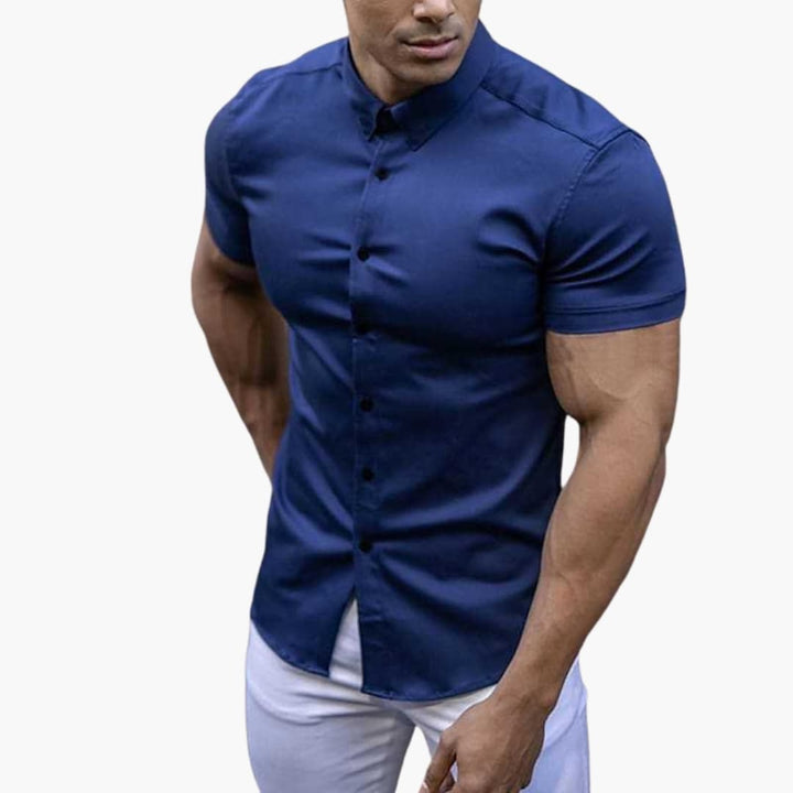 Herren Hemd | Slimfit | Kurzarm | Sommer