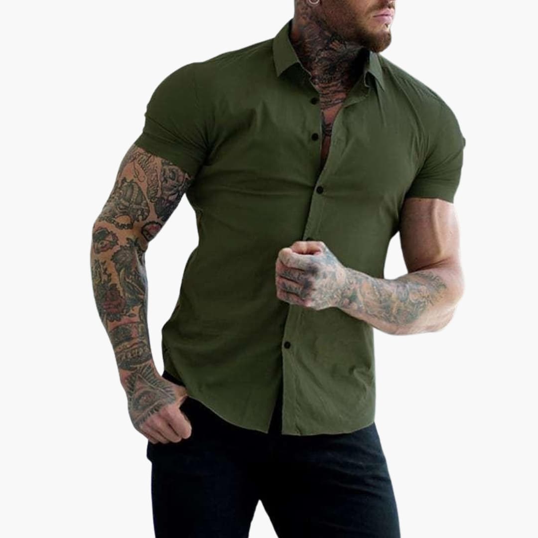 Herren Hemd | Slimfit | Kurzarm | Sommer
