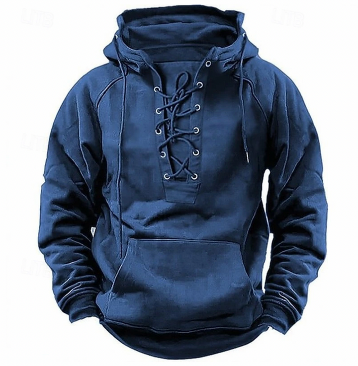 Herren Hoodie | Oversized | Mit Schnürung | Schnürung