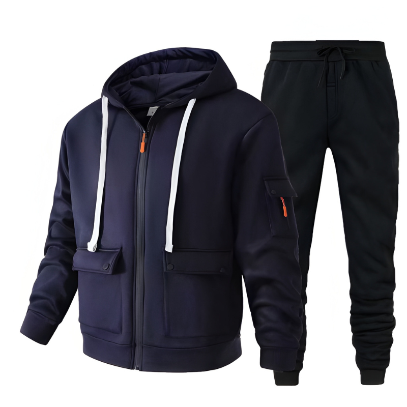 Herren Set | Kapuzen Pullover & Jogginghose Herren | Warm Sportlich