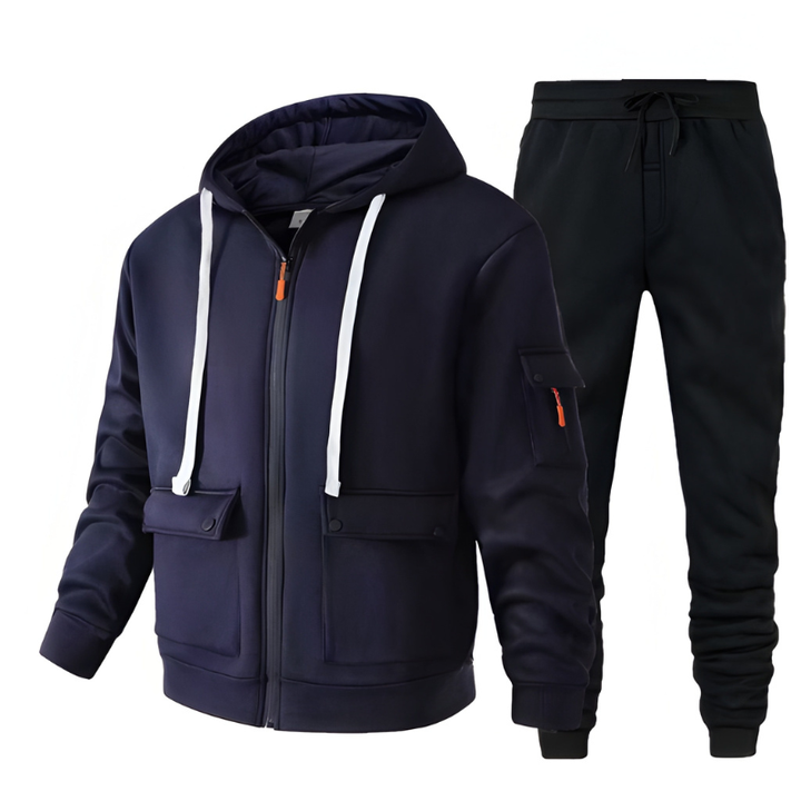 Herren Set | Kapuzen Pullover & Jogginghose Herren | Warm Sportlich