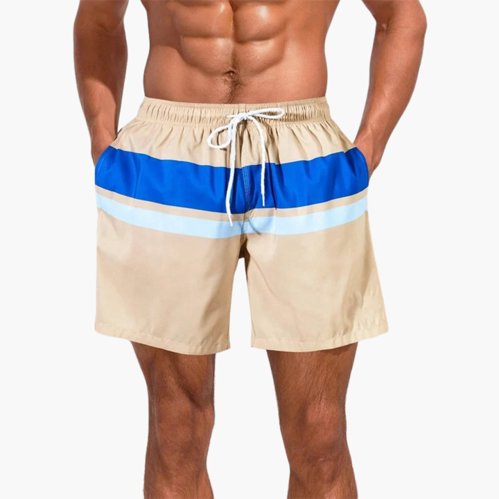 Herren Badeshorts | Straight | Mit Kordelzug | Sommer