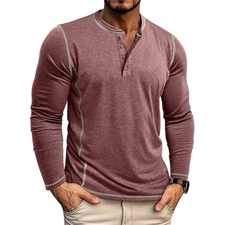 Herren Top | Slimfit Casual | Knopfleiste | Sommer