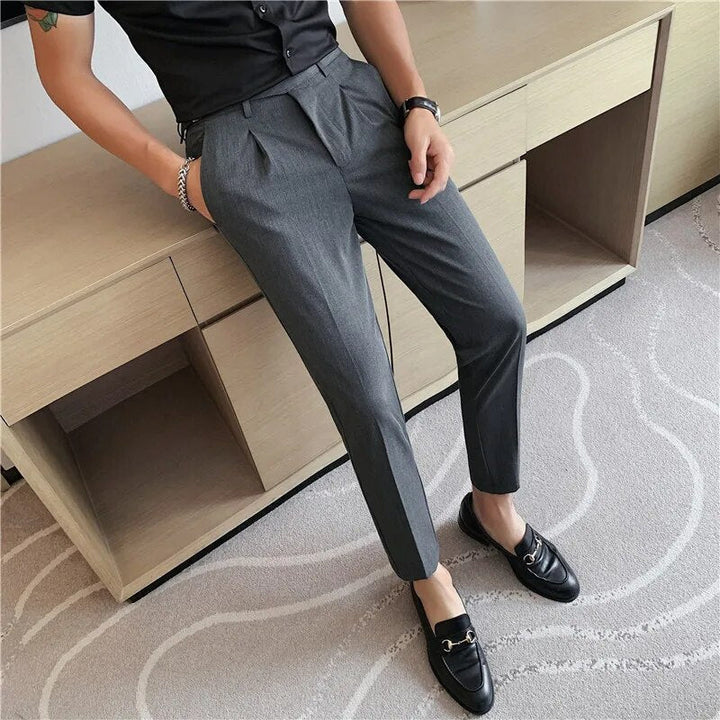 Herren Hose | Eleganter Stil | Bundfalte Design | Sommer